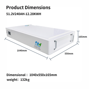 24KWH 12KWH ซ้อน48V 36KWH แบตเตอรี่50KWH 51.2V แบตเตอรี่เก็บพลังงานในบ้าน240Ah สำหรับระบบเก็บแบตเตอรี่พลังงานแสงอาทิตย์ - Product Image 1
