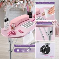 Table de Manucure Professionnelle de Haute Qualité pour Salon de Beauté et SPA – Poste de Travail pour Nail Art