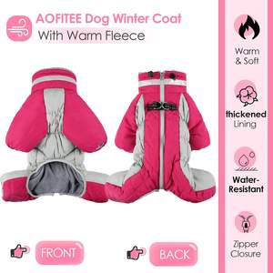 Veste solide et coupe-vent pour chien, vêtement d'automne et d'hiver, en coton épais, écologique et écologique, nouveauté - Product Image 4