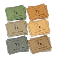 Étiquette en cuir véritable personnalisée, embossée, avec logo sur mesure pour jeans, sacs, vêtements.