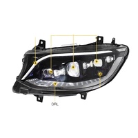 Phares LED modifiés pour Mercedes-Benz Sprinter 2018-2023, phares LED DRL, clignotants, feux de route, 12V