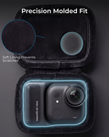 Vente en gros d'étuis de protection universels en EVA rigide pour caméra Go Pro, sac de transport pour caméra d'action sportive Go Pro