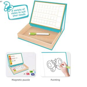 Enfants Jouets Éducatifs Creative 2 In1 Peinture Aimant <span class=keywords><strong>Alphabet</strong></span> Anglais Lettres Puzzle Jeux Boîte 3D Magnétique <span class=keywords><strong>Alphabet</strong></span> Livre - Product Image 5