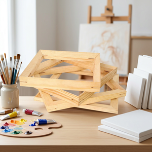 Offre Spéciale : Kit de <span class=keywords><strong>Cadre</strong></span> de Toile Ajustable en Bois Massif Écologique Personnalisé Landy – Nouveau Style Classique/Postmoderne pour DIY - Product Image 2