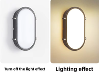 Lampe murale extérieure en aluminium IP65 étanche, LED haute efficacité 12 perles 3000K, faisceau à 360 degrés, Ra85, style vintage, couleur personnalisée