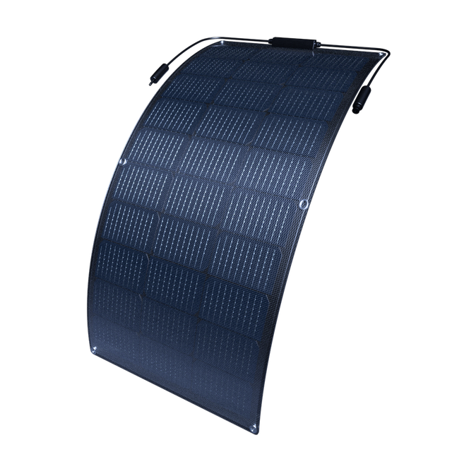 Flexible Solar Panel 100w Semi-Flexible Bendable 12V Mono Off-Grid for RV Boat Cabin Van Car and Caravan RV Boat Camper