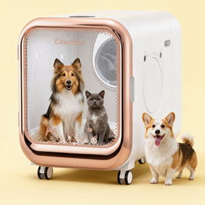 Boîte de séchage pour animaux de compagnie en stock antibactérienne intelligente de luxe moderne personnalisée conception en plastique écologique chiens chats outil de séchage en gros - Product Image 1