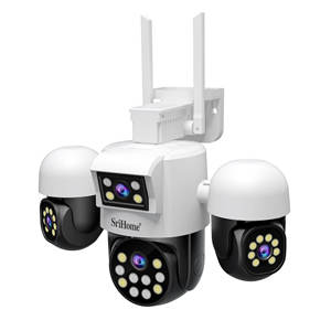 SriHome 4 объектива PTZ камера 8MP WIFI камера поддерживает настройки сигнализации независимого мониторинга 512GB полноцветное инфракрасное ночное видение - Product Image 2