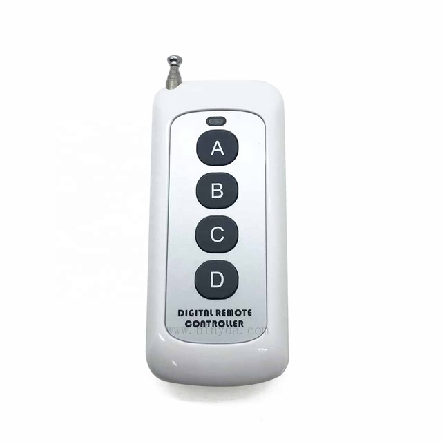 433 Mhz Remote Control Learning Code 1527 Wireless RF Modules ABCD 4 Button Antenna Reach 1000m Long Range Door Opener No Clone