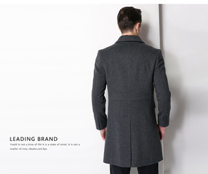 Cappotto di fascia alta da <span class=keywords><strong>uomo</strong></span> in Cashmere 90% fascia alta in lana 10% Cashmere, cappotto <span class=keywords><strong>doppiopetto</strong></span> da <span class=keywords><strong>uomo</strong></span> - Product Image 5
