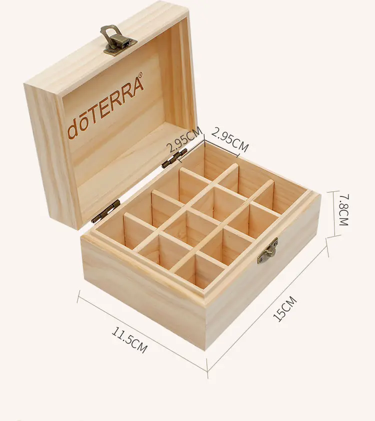 The Bamboo and wood material Leaf Luxury Wooden Tea Storage Chest Box