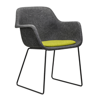 Chaise de bureau en feutre PET recyclé acoustique de haute qualité, tabouret de travail moderne, chaise longue Shinefelt FC-002