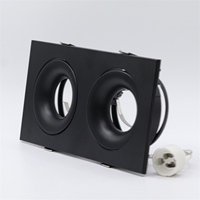 Cadre de plafonnier encastré à LED Support de montage réglable MR16 GU10 Support de lampe Socket Fitting Spot Lighting Fixture