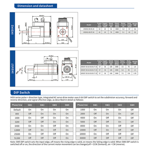 IHSV60-30-40-48 400W 48VDC 3000rpm 1.27NM มอเตอร์เซอร์โวแบบรวมพร้อมตัวเข้ารหัส 1000 ไลน์ - Product Image 6