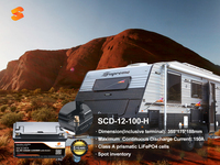Batterie LiFePO4 Personnalisée à Cycles Profonds 12V avec Bluetooth, Système de Stockage Solaire Lithium-Ion, Disponible en 50Ah, 100Ah, 200Ah, 300Ah