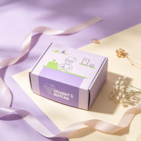 Boîte d'expédition en carton ondulé biodégradable avec logo personnalisé, boîte cadeau en carton durable, pliable, universelle, pour les articles du quotidien