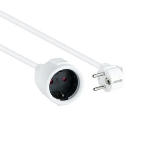 Cavo di alimentazione Schuko bianco da 10 m, ideale per estendere la connessione elettrica in casa o in ufficio. - Product Image 1