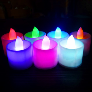 <span class=keywords><strong>Bougies</strong></span> à LED à changement de couleur <span class=keywords><strong>Bougies</strong></span> électriques sans flamme Petite bougie chauffe-plat Lot de 24 - Product Image 2