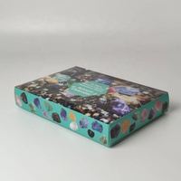 Calendrier de l'Avent 24 Jours pour Enfants avec Pierres de Cristal, Boîte Cadeau Vide en Carton pour Fête, Emballage Brillant et Gaufrage