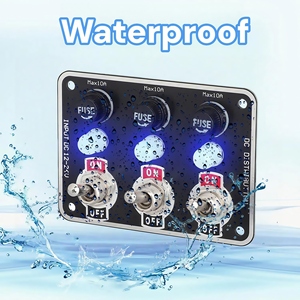 <span class=keywords><strong>3</strong></span> <span class=keywords><strong>Way</strong></span> Toggle <span class=keywords><strong>Switch</strong></span> Panel com Fuse & Light, 12V/24V Multi-<span class=keywords><strong>Switch</strong></span> Power Control, Painel impermeável do interruptor do barco para o caminhão do carro RV - Product Image 5