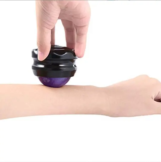 Manual Massage Roller Ball -massage and Therapy Tool For Sore Muscles Shoulders,Arms .Neck,Back,Feet .Stiffness with massage oil