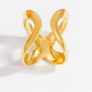 Stainless Steel <b>Rings</b> Geometric Design Unisex Party Jewelry Fashion <b>Statement</b> Trendy Accessory - Product Image 5