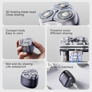 IPX7 étanche <span class=keywords><strong>haut</strong></span> <span class=keywords><strong>de</strong></span> <span class=keywords><strong>gamme</strong></span> Portable Triple lame <span class=keywords><strong>rasoir</strong></span> électrique Rechargeable hommes barbe <span class=keywords><strong>rasoir</strong></span> titane alliage poche <span class=keywords><strong>rasoir</strong></span> - Product Image 4