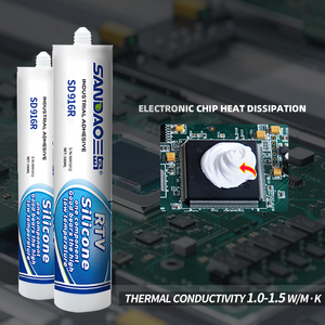 Adhésif silicone thermique haute température, monocomposant, colle RTV pour le collage et l'étanchéité des dissipateurs thermiques de CPU et de modules d'alimentation LED - Product Image 4