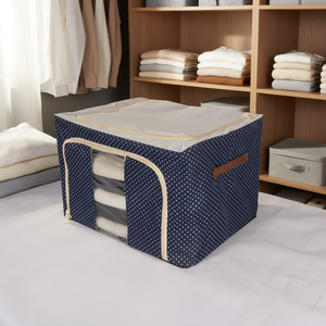 Borse Portaoggetti Pieghevoli in Tessuto Non Tessuto a Doppio Strato con Finestra Trasparente in PVC Impermeabile per Soggiorno e Camera da <span class=keywords><strong>Letto</strong></span> - Product Image 1