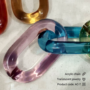 Colorful <b>Resin</b> Chain Links Art Sculpture Handmade Blue Gradient Home Decoration Wall Hanging Ornament Crafted Artizon Studio - Product Image 1