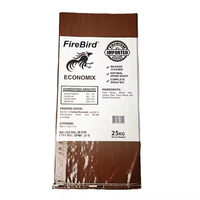 Sac tissé en PP de 25 kg avec film BOPP laminé et impression couleur pour l'emballage d'aliments concentrés pour volailles