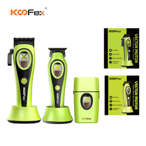 KooFex KF-A04 OEM/ODM Afeitadora Profesional de Doble Lámina con Cuchilla <span class=keywords><strong>DLC</strong></span>, Cortapelos con Motor Magnético de 10000 RPM, Set de Recorte de Pelo - Product Image 1