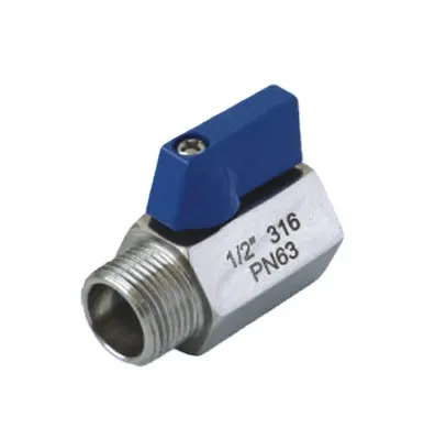 Stainless Steel 316 Mini Ball Valve Male/Female Thread PN63 PN10 NPT BSP