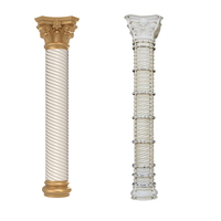 Moule en plastique décoratif en spirale pour pilier rond en béton, moule de coulage pour pilier, poteau décoratif en ciment pour maison, formes préfabriquées