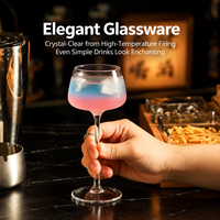 Lot de verres à cocktail créatifs en gros – Verres hauts pour Martini, boissons froides, vin et fruits – Idéal pour bars et restaurants, personnalisable avec logo