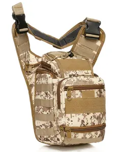 Tactical Camouflage Shoulder Pack Herren Umhängetasche Outdoor Wasserdichte Wander Nylon Sattel taschen