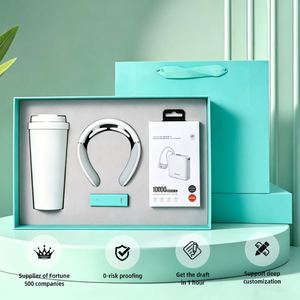 Set de Regalo Corporativo Personalizado con Logotipo FX, con Vaso Térmico, Masajeador de Cuello y Banco de Energía, para Regalos Promocionales de Empresa - Product Image 1