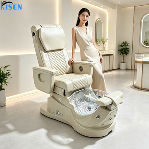 เก้าอี้นวดเท้าสปาหรูหราสำหรับร้านเสริมสวย KISEN 2026 OEM  สำหรับทำเล็บมือ เล็บเท้า นวดเท้า ปรับเอนนอนได้ ไม่ต้องใช้น้ำประปา - Product Image 3