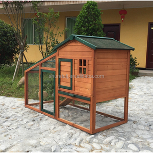 Casa para conejos SDR024, ecológica, clásica, de madera, para uso en exteriores. - Product Image 4