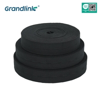 Noir Bouton Trou Tricot Tressé Bande Élastique Stretch Bobine Plat Ceinture Élastique 1 Pouce X 10 Yard Rouleau Bobine Perruques Autre Sangle