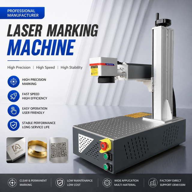 New Portable Hand-Held 20W/30W/50W Fiber Laser Marking Machine for Metal Mini Laser Marking Machine Price