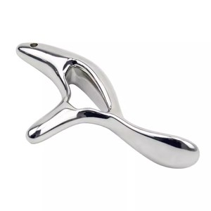 Dispositivo de Masaje <span class=keywords><strong>Facial</strong></span> Triangular de Acero Inoxidable para Terapia de Acupresión, Raspador de Meridianos Gua Sha, Cómodo y Moderno - Product Image 1