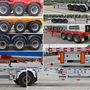 Semirremolque Esqueleto de 3 Ejes y 45 pies para <span class=keywords><strong>Transporte</strong></span> de <span class=keywords><strong>Contenedores</strong></span>, Precio Económico de Fábrica - Product Image 2