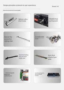 Abridor de Puerta Automático Solar de Brazo Único Antipinzamiento Seguro para Entrada de Hotel - Product Image 3