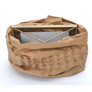 Günstigerer Preis <span class=keywords><strong>Wrap</strong></span> Gefüllte Produkte Braune Farbe Kraft kissen Puffer Papiertüte China für kunden spezifisches Holz zellstoff Bastel papier 1 Rolle - Product Image 4