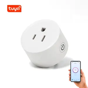 Smart Home Automation Alexa Sprach steuerung 10A Mini US-Steckdose Tuya WiFi Smart Plug Socket