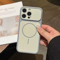 Casing Ponsel Magnetik Warna Asli Matte Frosted untuk iPhone 18 Pro Max 17 16 15, Pelindung Lensa Anti Benturan, Penutup Belakang
