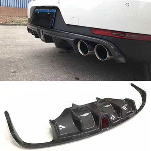 Alerón difusor de labio trasero de fibra de carbono/FRP compatible con <span class=keywords><strong>Porsche</strong></span> <span class=keywords><strong>Macan</strong></span> 2014 - 2018 con protector de parachoques de luz LED estilo de coche - Product Image 6