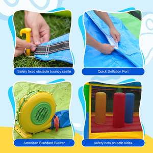 <span class=keywords><strong>Château</strong></span> gonflable pour enfants, installation facile, <span class=keywords><strong>château</strong></span> gonflable extérieur pour les fêtes, les vacances et les jeux en plein air, qualité commerciale - Product Image 5