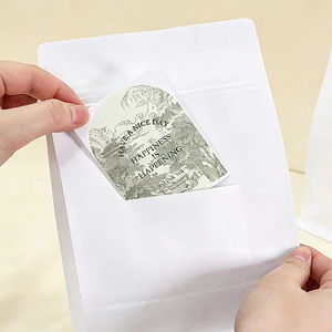 Food Safe Kraft Paper Heat Seal Packaging Custom Multi Size Stand Up Zip Lock Dry Food Pouch Cookies <b>Snack</b> Nuts Tea Paper Bag - Product Image 4